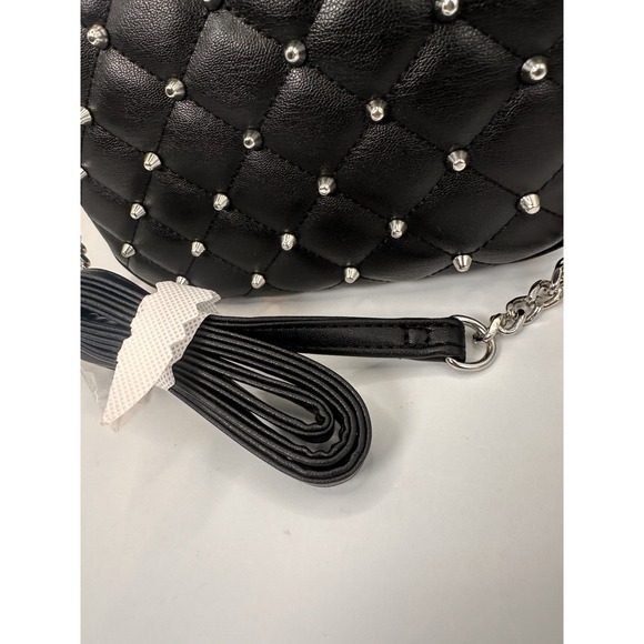 REBECCA MINKOFF Small Diamond Quilt Studded Top Zip Crossbody‎ Bag Purse NEW - Picture 6 of 13